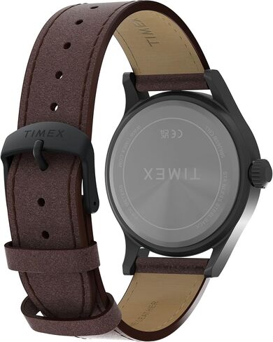 ساعة Timex للرجال Expedition Scout مقاس 40 ملم - هيكل معدني باللون البني مكون من قطعتين بمينا أزرق in Kuwait