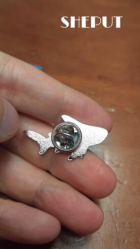 Shark Skeleton Enamel Pin Marine Creature Skull Stainless Steel Marine And Animal Protection Badge Brooch For Backpacks Coats Hats in Saudi Arabia