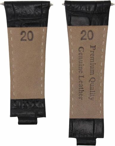 Ewatchparts Leather Watch Band Strap Italian Compatible With Rolex Daytona 16520 116519 116520 116523 Black in Kuwait