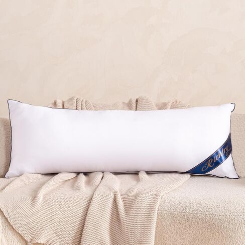 Premium Memory Foam 14 x 36 Inch Throw Pillow Insert - Decorative Lumbar Throw Pillow for Living Room, Sofa and Couch, 14 x 36 Inch, White in Kuwait