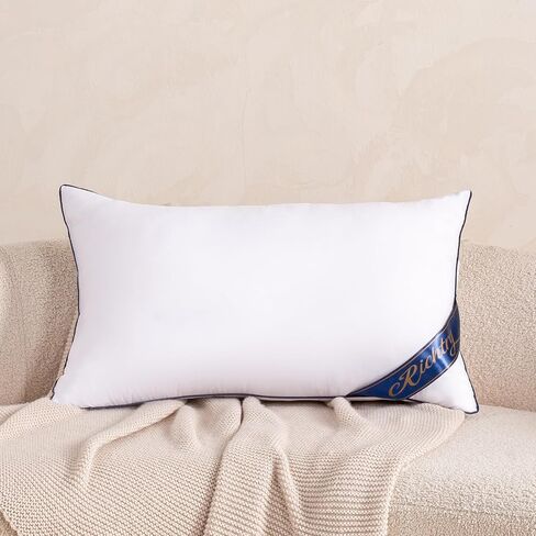 Premium Memory Foam 14 x 36 Inch Throw Pillow Insert - Decorative Lumbar Throw Pillow for Living Room, Sofa and Couch, 14 x 36 Inch, White in Saudi Arabia