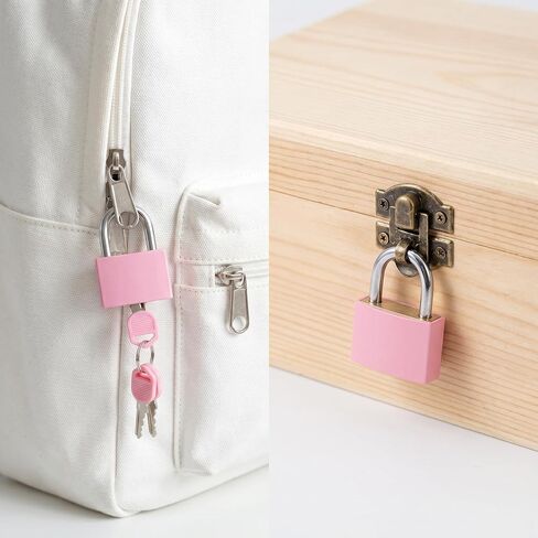 2 Pcs Lock Keyed Padlock, Small Locker Lock Pink, Luggage Padlocks, Keyed Padlock for Travel Bags, Gym Locker, Toolbox - 32mm(1.25in) in Saudi Arabia