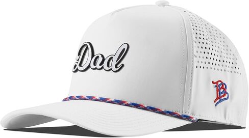 Branded Bills Dad Script 5 Panel Rope, Lightweight, Comfortable Baseball Cap in Kuwait