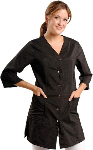 3/4 Sleeve Black Salon Smock in Saudi Arabia