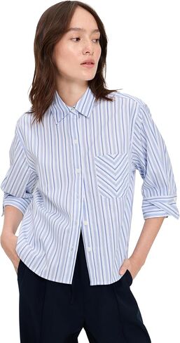 rag & bone Women's Lucia Stripe Poplin Shirt in Saudi Arabia