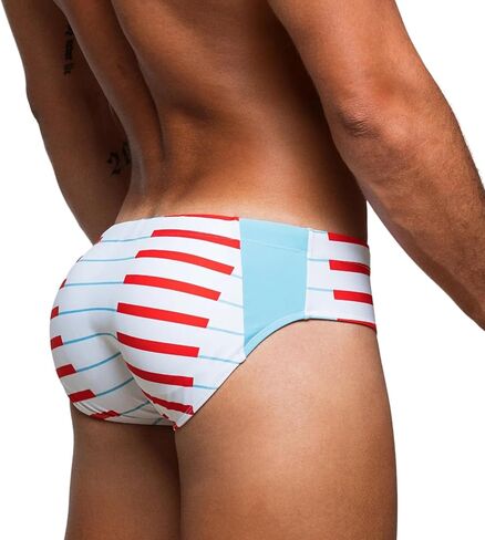 Rounderbum Men’s H2O Padded + Package Swim Brief – Quick-Dry Butt & Package Enhancing, No VPL, Lined in Kuwait
