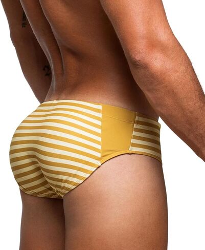 Rounderbum Men’s H2O Padded + Package Swim Brief – Quick-Dry Butt & Package Enhancing, No VPL, Lined in Kuwait