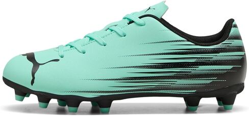 PUMA Unisex-Child Attacanto II Firm, Artificial Ground Soccer Cleats, Mint Jelly- Black SS26, 5.5 in Kuwait