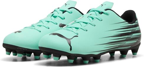 PUMA Unisex-Child Attacanto II Firm, Artificial Ground Soccer Cleats, Mint Jelly- Black SS26, 5.5 in Kuwait