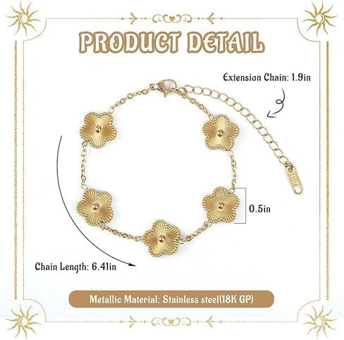 3Pcs Clover Bracelet Set, Love Bracelet, Clover Bracelets in Saudi Arabia