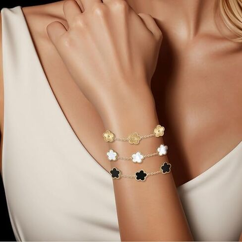 3Pcs Clover Bracelet Set, Love Bracelet, Clover Bracelets in Saudi Arabia