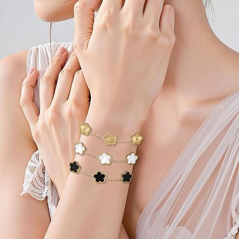 3Pcs Clover Bracelet Set, Love Bracelet, Clover Bracelets in Saudi Arabia