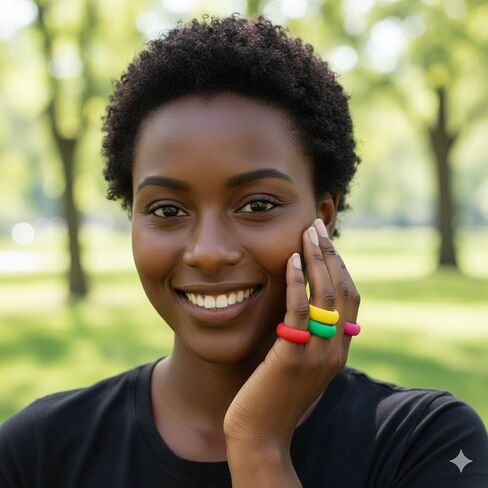 10 Pack Colorful Silicone Rings for Her, 8mm Wide Rubber Wedding Bands Women Bright Colors Hypoallergenic Thumb Ring US Size 5-12 in Saudi Arabia