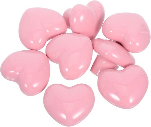 VALICLUD 8pcs Cute Heart-Shaped Ceramic Drawer Pulls for Room Dresser Handles, Light Pink Cabinet Knobs with Mounting Screws, Nursery Dresser Decor in Kuwait
