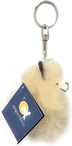 Handmade Mini Alpaca Wool Keychain – Real Alpaca Wool Purse and Bag Charm Accessory in Saudi Arabia