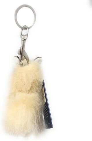 Handmade Mini Alpaca Wool Keychain – Real Alpaca Wool Purse and Bag Charm Accessory in Saudi Arabia