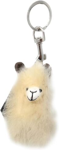 Handmade Mini Alpaca Wool Keychain – Real Alpaca Wool Purse and Bag Charm Accessory in Saudi Arabia