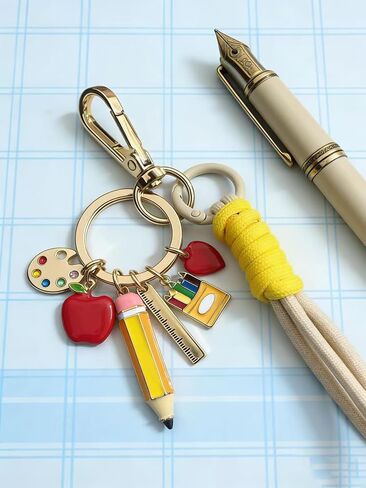 The Colorful Keychain Comes With A Detachable Lanyard Clip. It Is A Gift For Teachers, Students, And Children. in Saudi Arabia