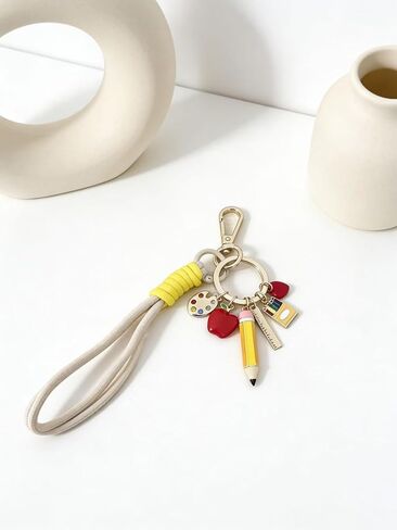 The Colorful Keychain Comes With A Detachable Lanyard Clip. It Is A Gift For Teachers, Students, And Children. in Saudi Arabia