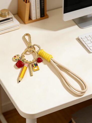 The Colorful Keychain Comes With A Detachable Lanyard Clip. It Is A Gift For Teachers, Students, And Children. in Saudi Arabia