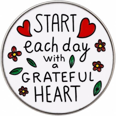 Funny Gratitude Pin - Enamel Religious Pins Brooch for Backpack, Jackets, Hats. Bible Verse Motivational Brooches Gift for Women, Friends, Family and Teacher in Saudi Arabia