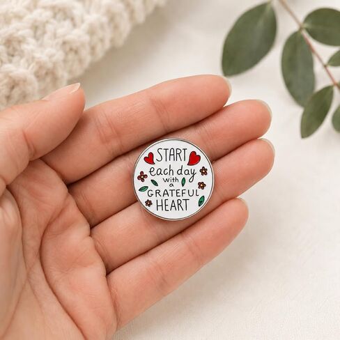 Funny Gratitude Pin - Enamel Religious Pins Brooch for Backpack, Jackets, Hats. Bible Verse Motivational Brooches Gift for Women, Friends, Family and Teacher in Saudi Arabia