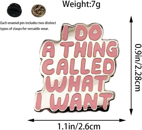 Enamel Pin, "I Do What I Want" Slogan Lapel Pin, Empowering Brooch,DIY Decor Collection, Gift for Individualists Friends Teens, Pin on Jacket Backpack Lapel, Decorative,Collectible in Saudi Arabia