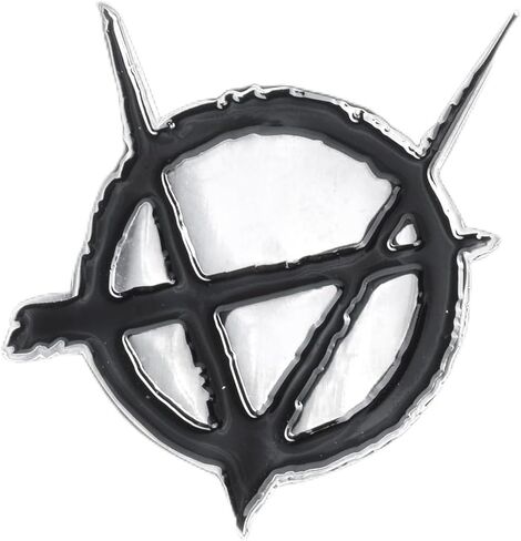 Brujah Clan Pin – Rabble - Vampire: the Masquerade 2-inch Silver Metal Pin with 3D Engraved and Enameled Detailing, Butterfly Clasp in Saudi Arabia