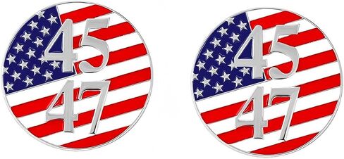 2 Pack 45 47 President Enamel Pin, American Flag Patriotic Lapel Pin, USA 250th Anniversary Commemorative Badge, Memorial Day Independence Day Metal Brooch for Hats Jackets Backpacks in Saudi Arabia