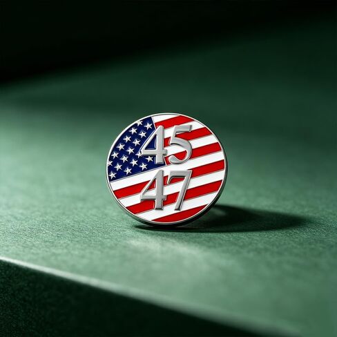 2 Pack 45 47 President Enamel Pin, American Flag Patriotic Lapel Pin, USA 250th Anniversary Commemorative Badge, Memorial Day Independence Day Metal Brooch for Hats Jackets Backpacks in Saudi Arabia