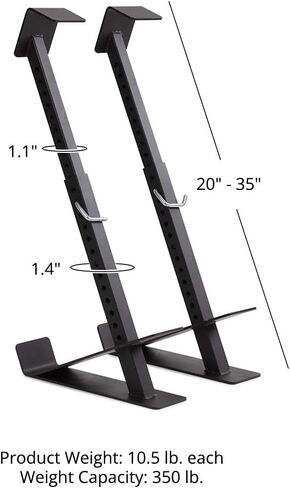 Titan Fitness Eccentric Hook Extensions, Extends up to 51" Steel Hook Barbell Attachment, Overload Lifting for Explosiveness, Fits Olympic-Sized Weight Plates, Squat or Bench Use, Weight Releasers in Kuwait