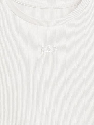 GAP Girls' Short Sleeve Logo Rib Tee in Kuwait