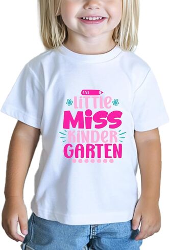 Toddler First Day of Kindergarten Shirt for Girls Boys Kids 1st Day of School Shirts Back to School Cotton Tee 2T-8Y in Saudi Arabia