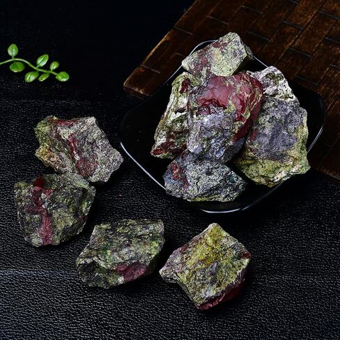 Natural Dragon Blood Raw Crystals, Large 1.25-2.0" Healing Crystals Natural Rough Stones for Tumbling, Cabbing, Fountain Rocks, Decoration, Polishing, Wire Wrapping, Wicca & Reiki DIY Raw Stones in Saudi Arabia