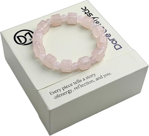 WUXIN Five Elements Healing Crystal Bracelet for Women - Natural Amethyst, Rose Quartz, Citrine & Aquamarine Gemstone Bracelet for Balance, Chakra Healing & Anxiety Relief, Spiritual Gift with Jewelry Box in Saudi Arabia