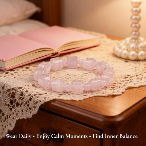 WUXIN Five Elements Healing Crystal Bracelet for Women - Natural Amethyst, Rose Quartz, Citrine & Aquamarine Gemstone Bracelet for Balance, Chakra Healing & Anxiety Relief, Spiritual Gift with Jewelry Box in Saudi Arabia