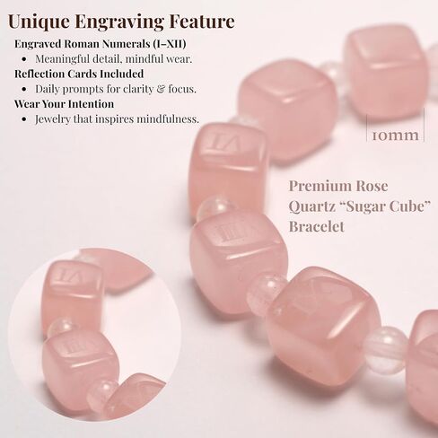 WUXIN Five Elements Healing Crystal Bracelet for Women - Natural Amethyst, Rose Quartz, Citrine & Aquamarine Gemstone Bracelet for Balance, Chakra Healing & Anxiety Relief, Spiritual Gift with Jewelry Box in Saudi Arabia