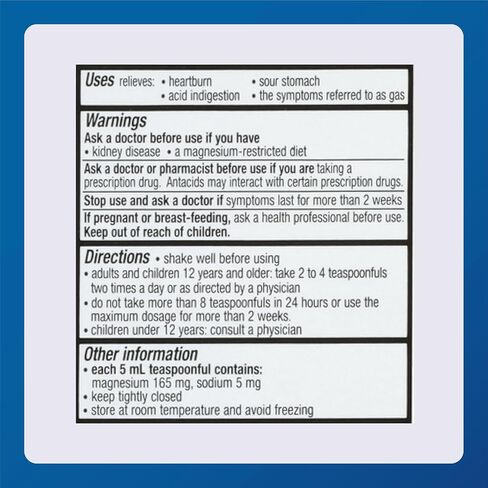 مضاد الحموضة/مضاد الغازات من MAJOR Mintox ذو القوة القصوى للتخفيف السريع من حرقة المعدة وعسر الهضم الحمضي والضغط والانتفاخ - كريم الليمون - 12 أونصة سائلة (355 مل) (عبوة واحدة) in Kuwait