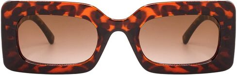 Hanj Square Trendy Sunglasses Womens Men Colorful Retro Rectangle Sun Glasses Vintage Shades in Kuwait