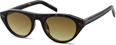 COASION Retro Oval Cat Eye Sunglasses - Small Face Trendy Narrow Frame Shades for Women in Kuwait