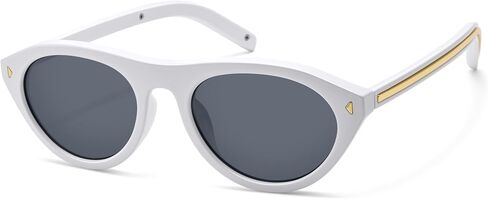 COASION Retro Oval Cat Eye Sunglasses - Small Face Trendy Narrow Frame Shades for Women in Kuwait