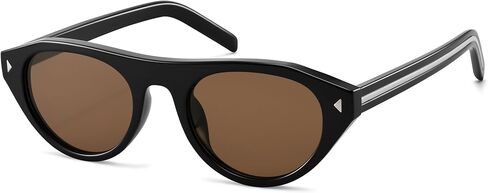 COASION Retro Oval Cat Eye Sunglasses - Small Face Trendy Narrow Frame Shades for Women in Kuwait