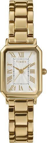 Timex Women's Trend 21 mm Watch, Gold-Tone Alloy Strap White Dial Gold-Tone Case TW2Y01200 in Kuwait