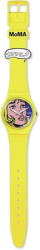 Swatch Gent Biosourced Unisex Watch Casual Polymer Yellow Quartz Waterproof Reverie By Roy Lichtenstein, The Watch in Kuwait