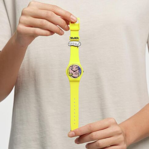 Swatch Gent Biosourced Unisex Watch Casual Polymer Yellow Quartz Waterproof Reverie By Roy Lichtenstein, The Watch in Kuwait