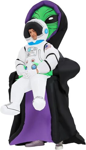 GOOSH Alien Costume Halloween Inflatable Costume for Adults Women Men Blow up for Parade Party Cosplay in Kuwait