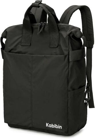 Backpack for Women Men, Ultra Lightweight Waterproof Carry-On Daypack with 15.6in Laptop Compartment for College Travel Work (Black) in Saudi Arabia