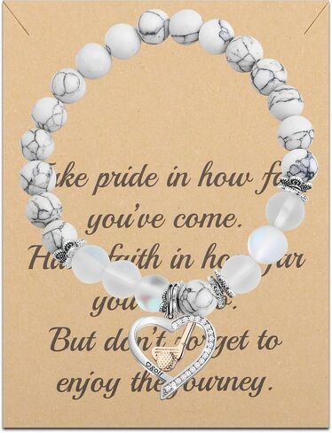 FUSTMW Women's Golf Necklace & Bracelet - Golf Jewelry Gifts for Ladies & Players in Kuwait