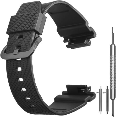 GM2100 Resin Watch Band Compatible with Casio GM2100-1A GM-2100BB-1AER GM-2100-1AER GM2100N-2A GM2100BB-1A GM-2100G-1A9 - Quick Release Black Men's Replacement Strap in Saudi Arabia