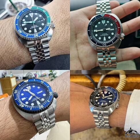 SKTT 02J Solid jubilees stainless steel bracelet for Seiko new New Turtles features a 2.5mm fat spring bar and V-clasp double lock buckle. Curved end link perfectly fit your New Turtles SRP777 SRP775 SRP773 SRPA21 in Saudi Arabia